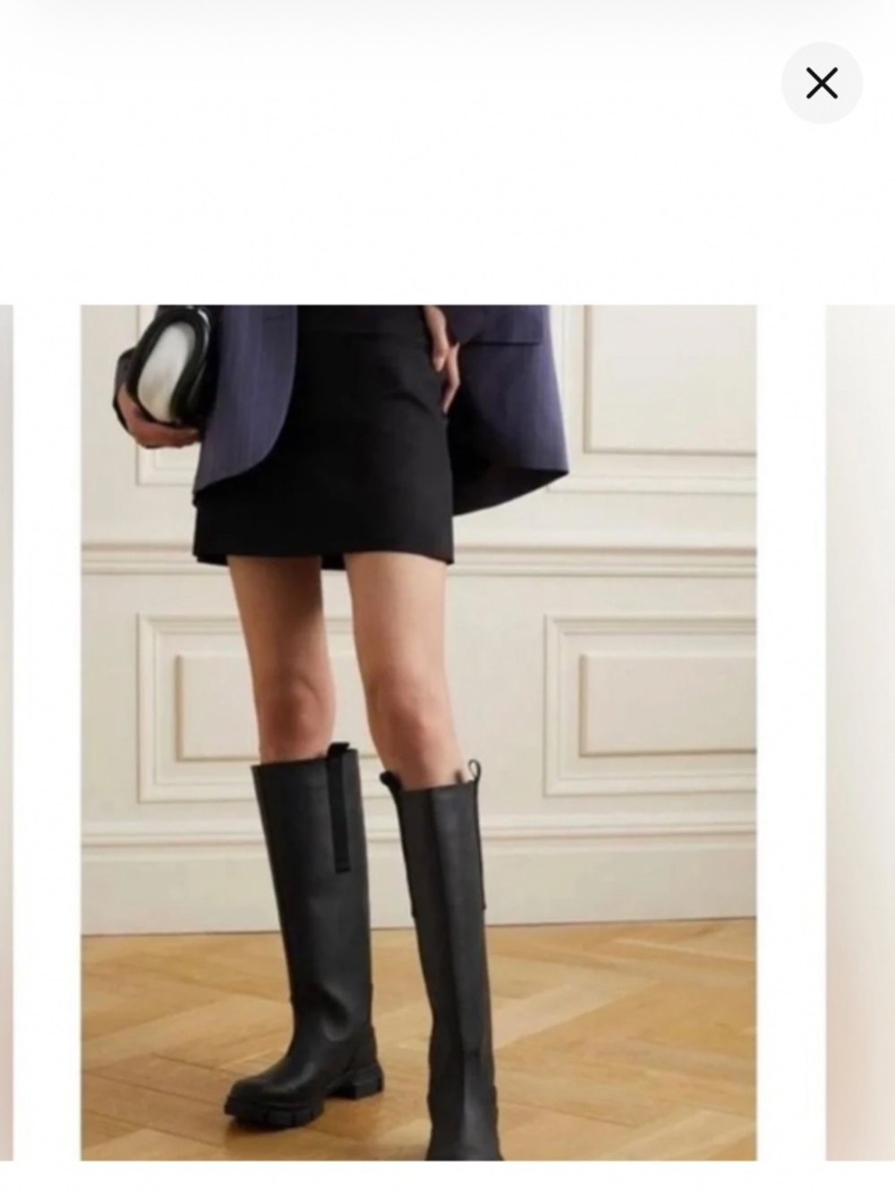 GANNI Black Recycled Rubber Boots | Size 38